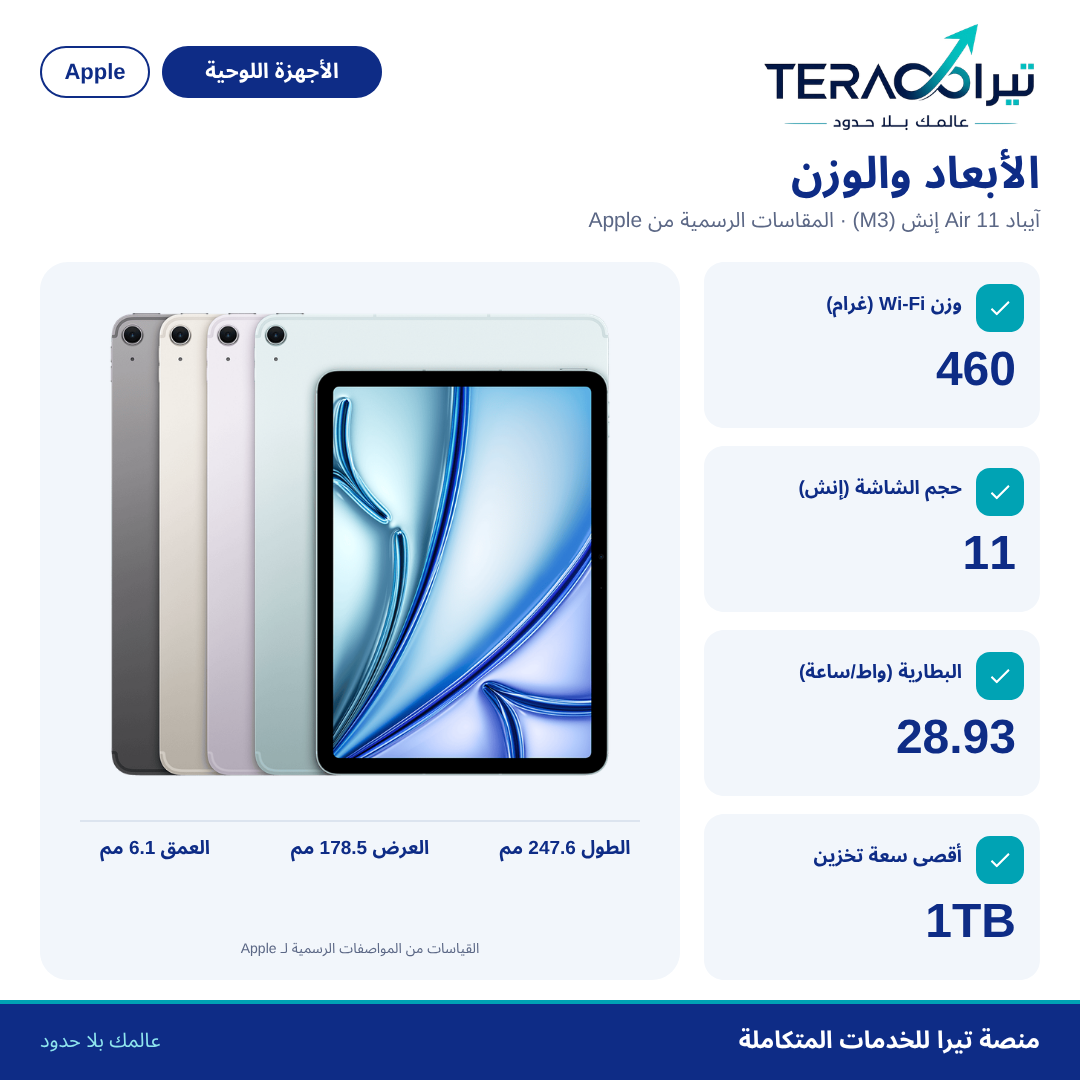 آيباد Air 11 إنش (M3)