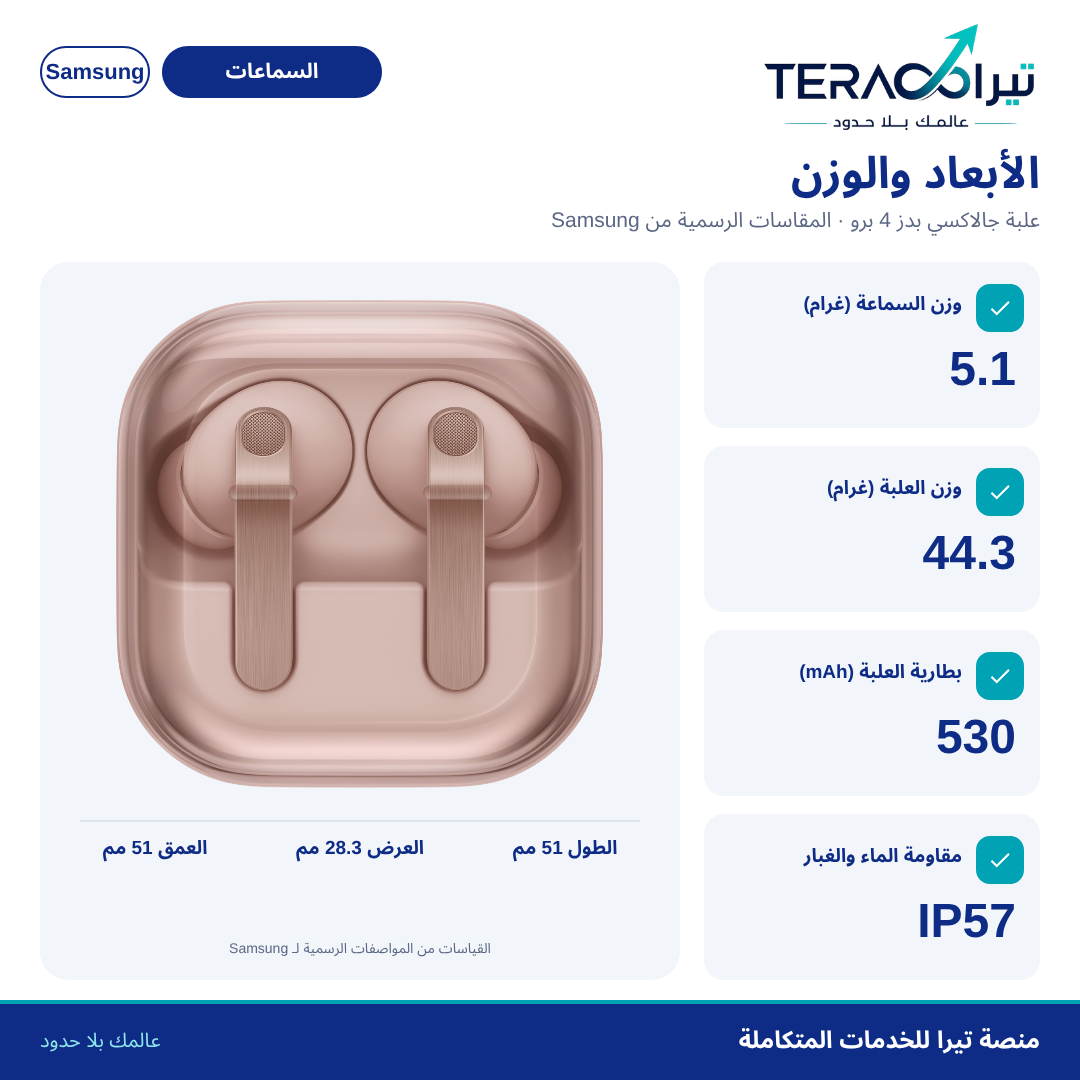 سماعات Galaxy Buds4 Pro